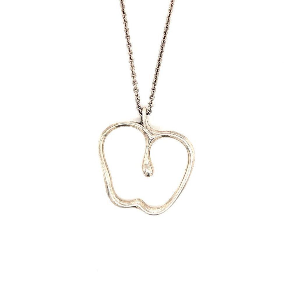 Large T&Co. 925 Apple Pendant Long Necklace‎